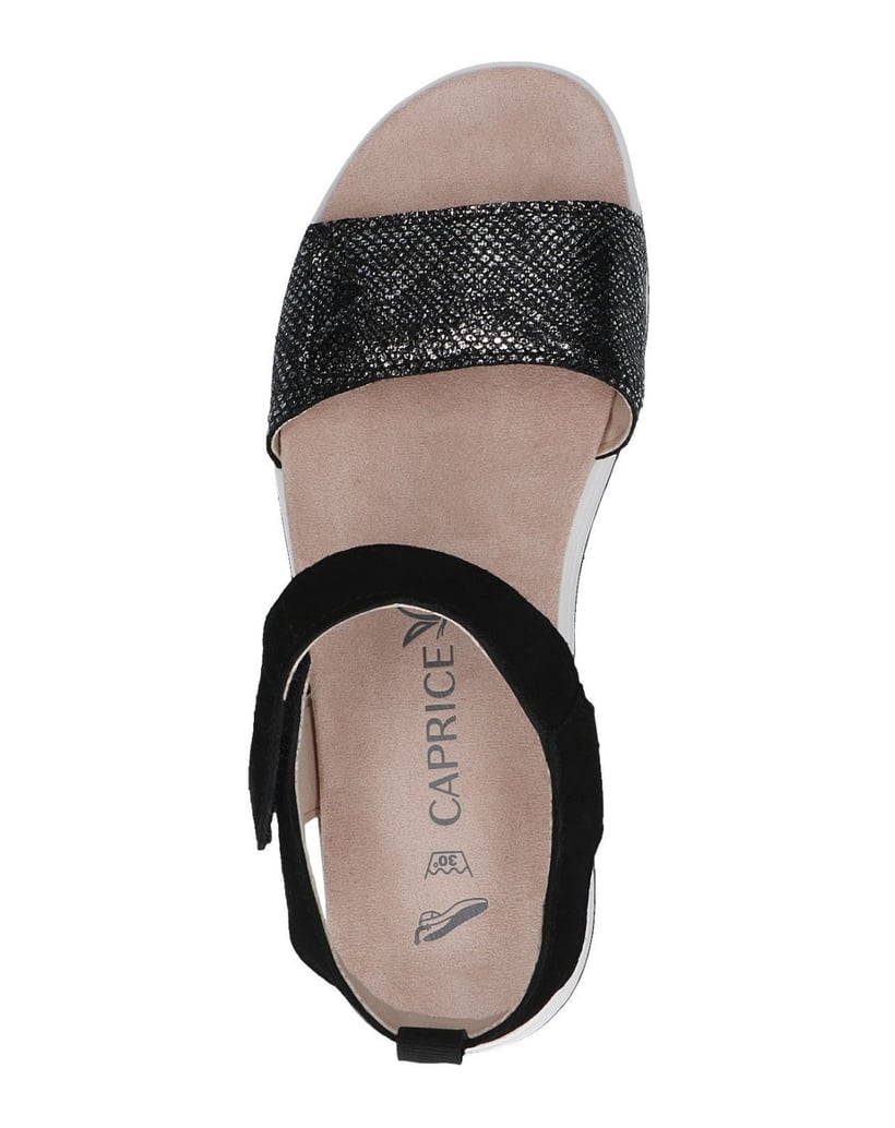 Caprice-Sandale-schwarz