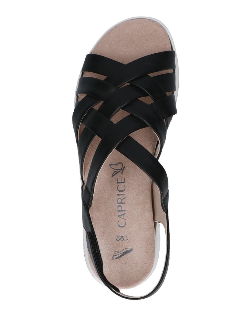 Caprice-Sandale-schwarz