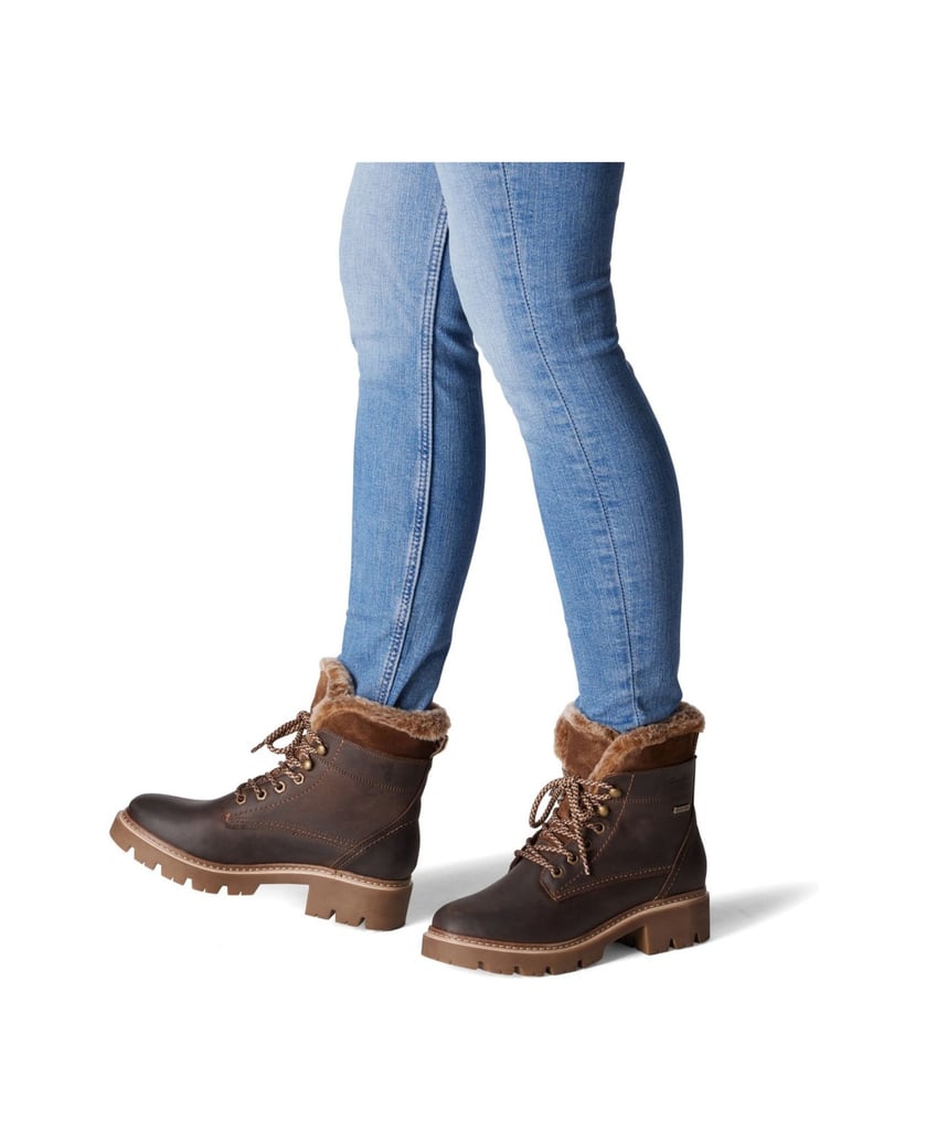 TAMARIS-Stiefelette-braun-kombiniert