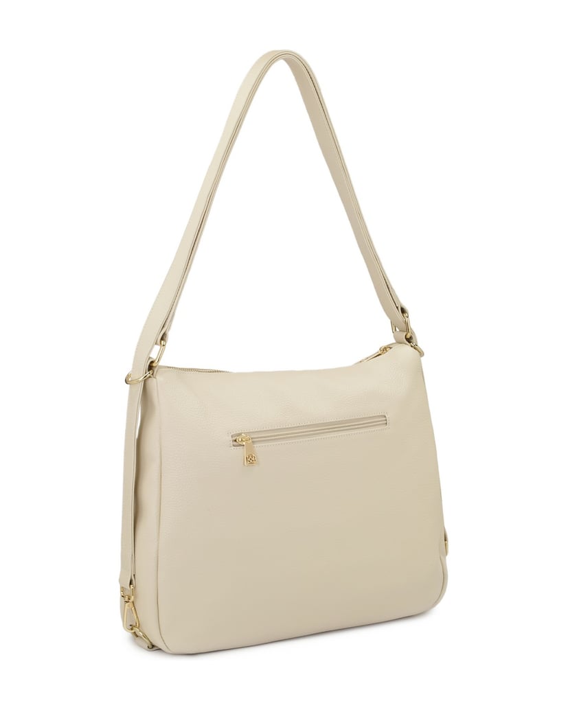 Kazar-Cremefarbener-Postsack-mit-Reißverschlus-weiss