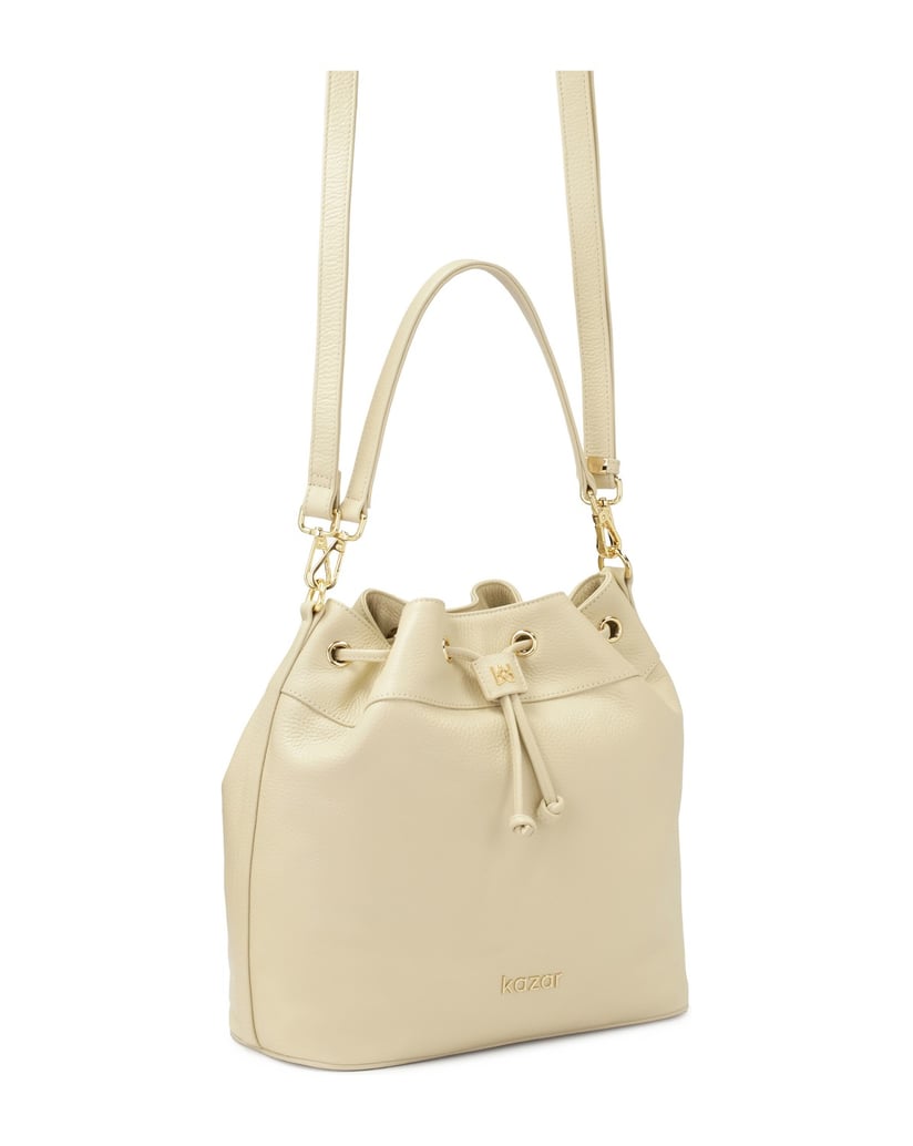 Kazar-Cremefarbene-Tasche-Geldbörse-mit-zwei-T-weiss