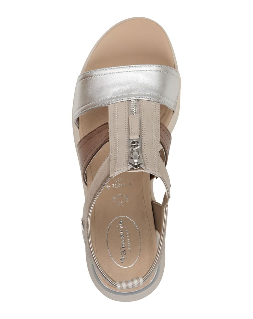 TAMARIS-sandále-bezfarbená