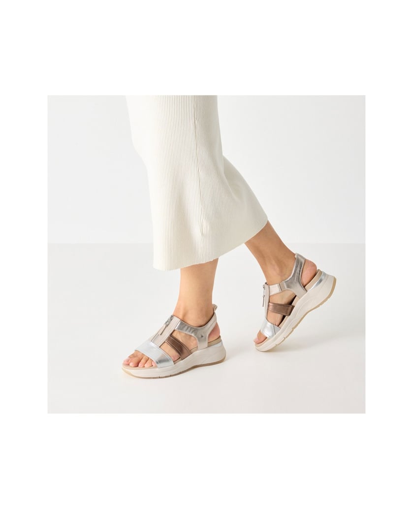 TAMARIS-sandále-bezfarbená