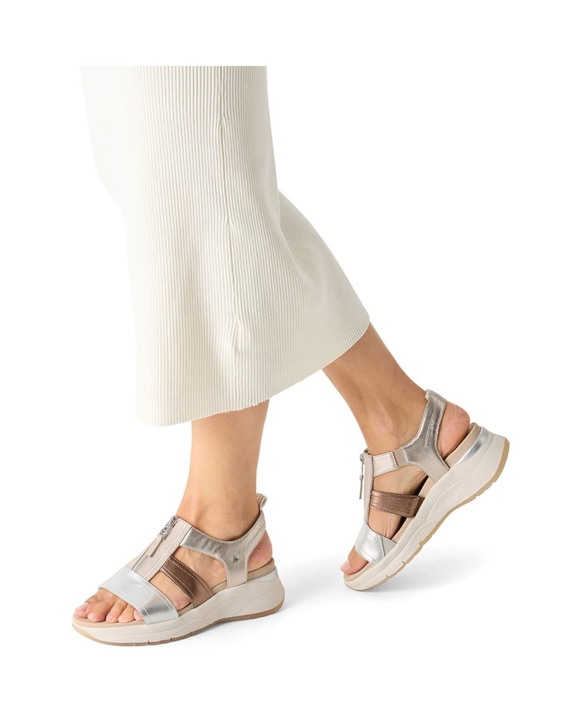 TAMARIS-sandále-bezfarbená