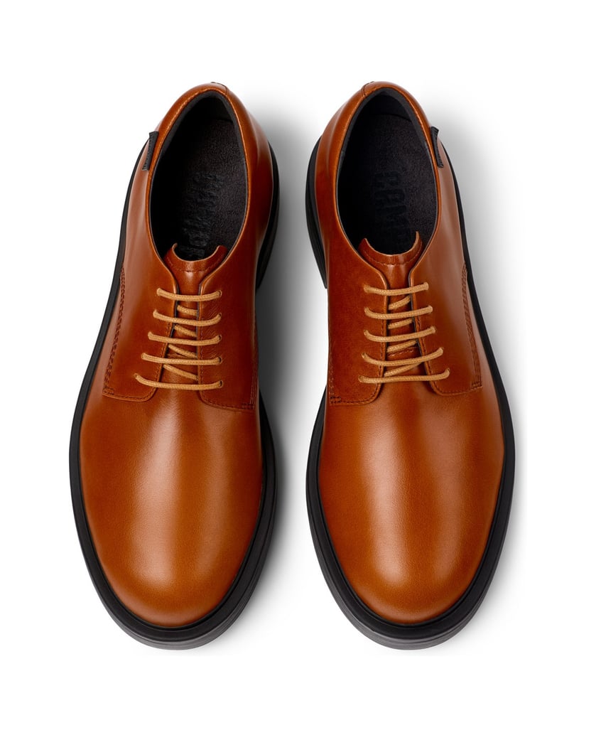 Camper-Schnürschuhe-Dean-mittelbraun