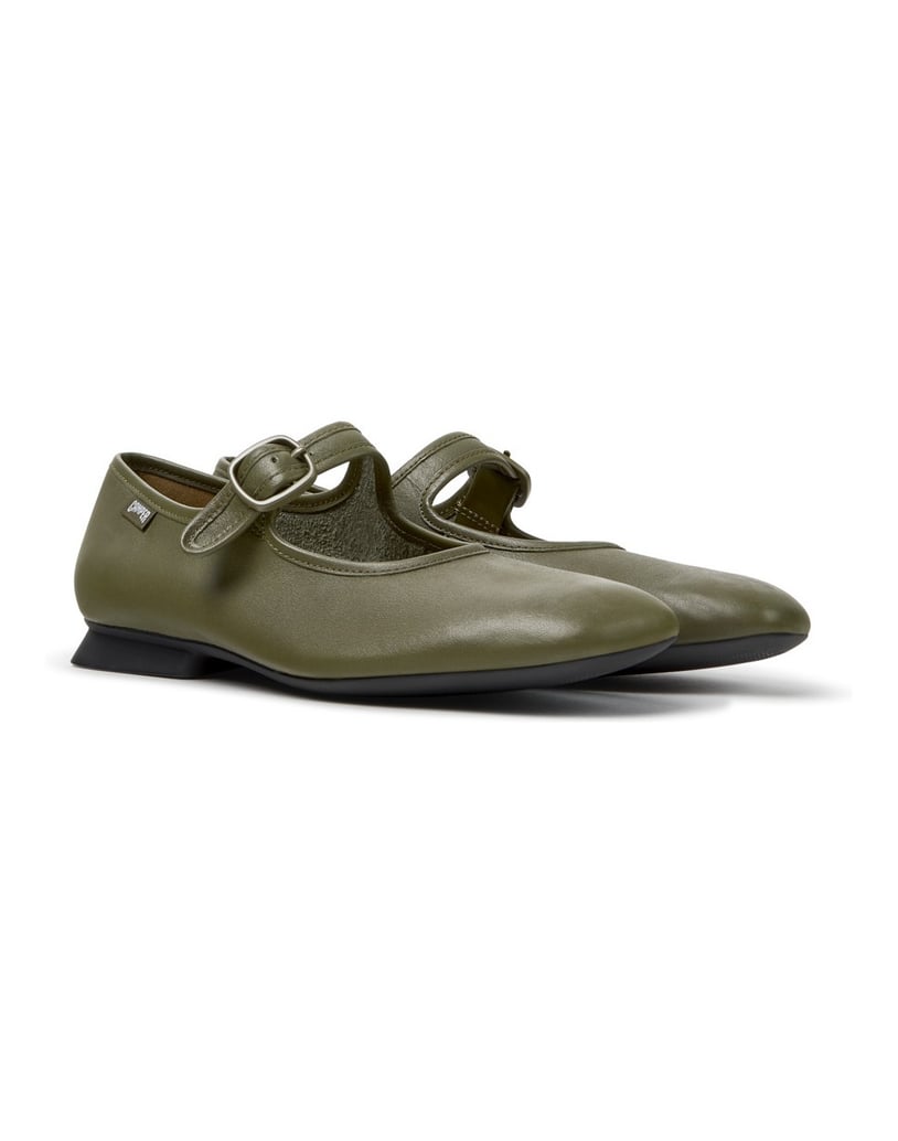 Camper-Ballerinas-Casi-Myra-dunkelgrün