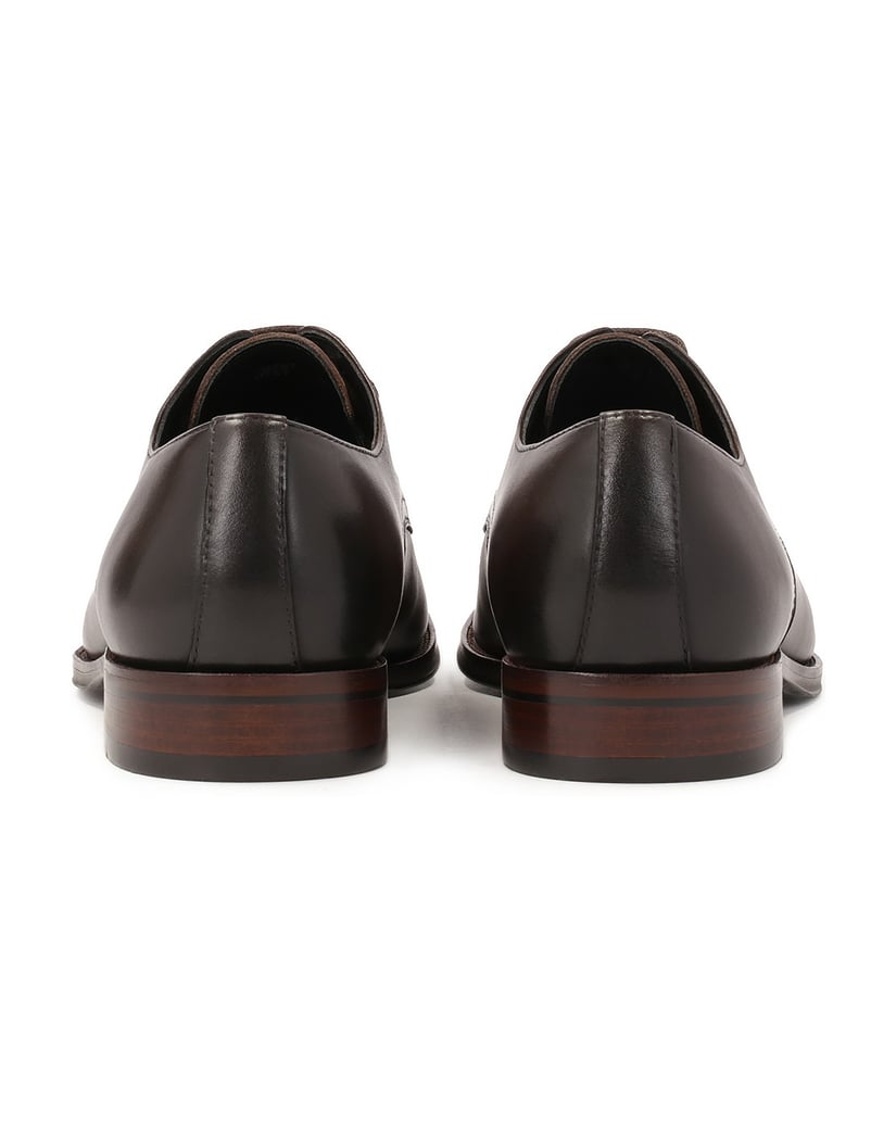 Kazar-Klassische-braune,-zehenoffene-Halbschuh-braun