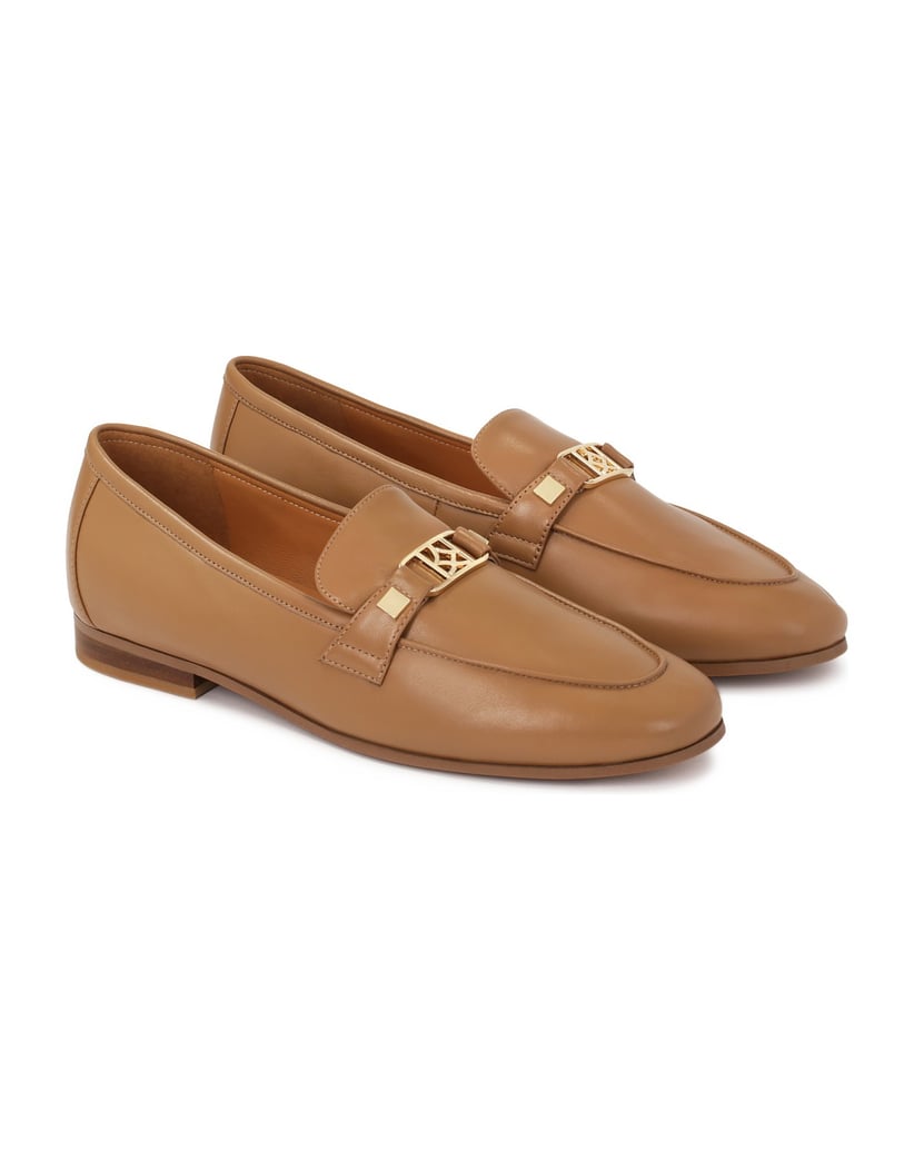Kazar-Light-brown-leather-loafers-for-women-velbloudí