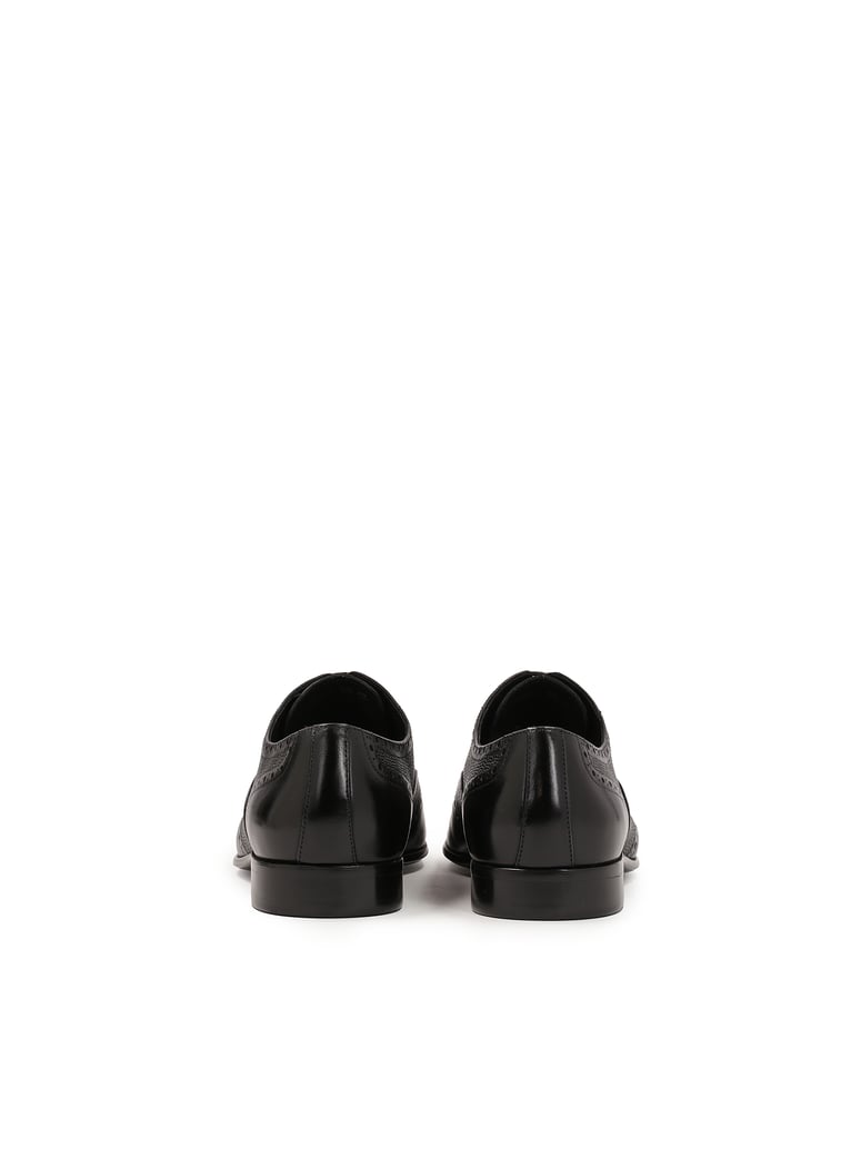 Kazar-Elegante-schwarze-Oxfords-mit-Rosettenve