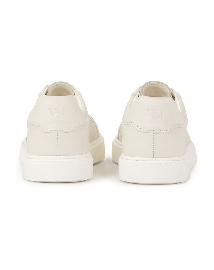 Kazar-Comfortable-men's-sneakers-with-perforated-upper-bílá