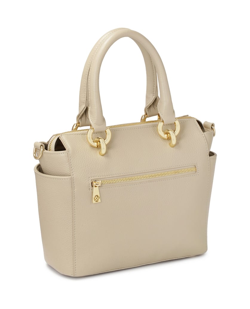 Kazar-Hellgraue-Handtasche-mit-Henkeln-grau