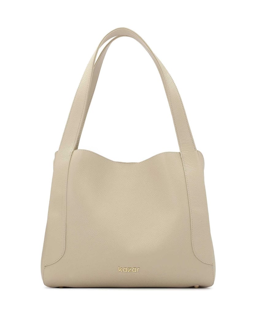 Kazar-Light-gray-handbag-with-a-unique-shape-šedá