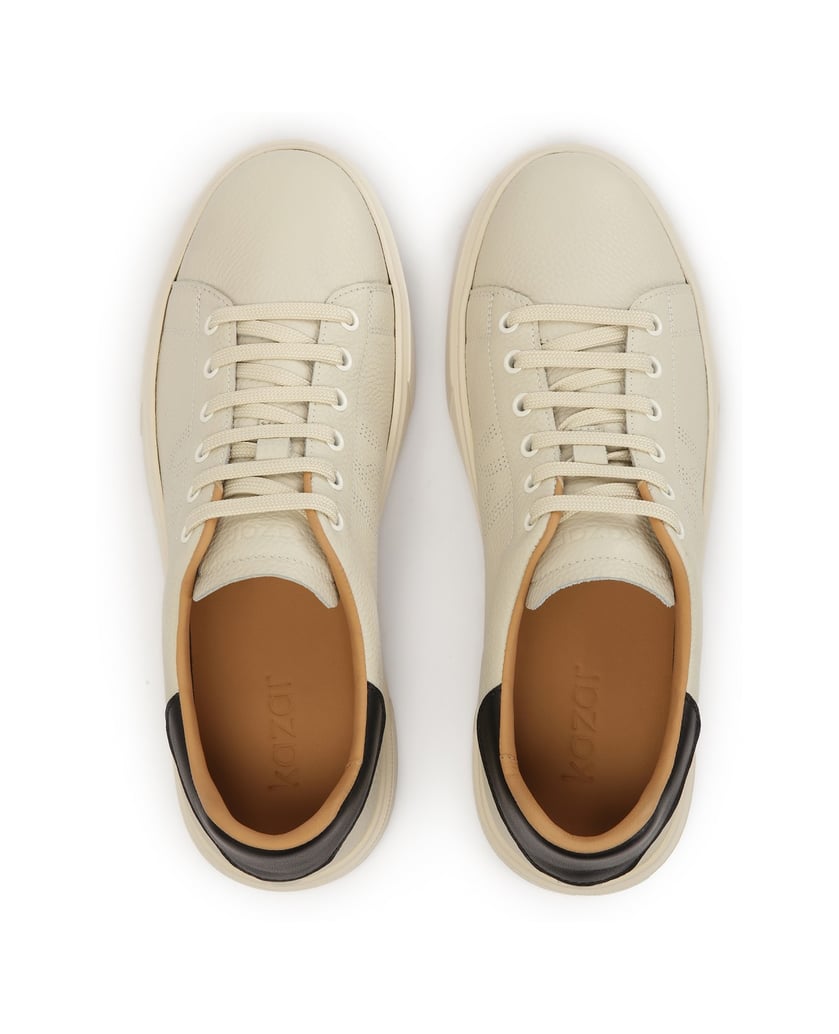 Kazar-Herren-Lederschuhe-mit-Perforationen-weiss