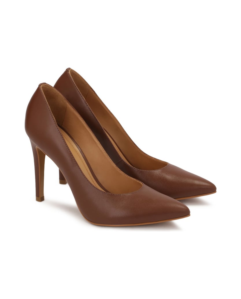 Kazar-Brown-pointed-toe-pumps-hnedá