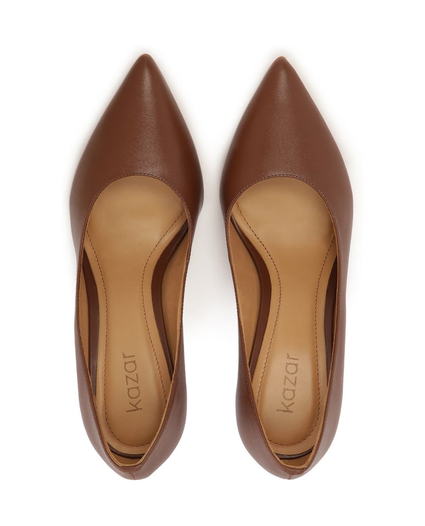 Kazar-Brown-pointed-toe-pumps-hnedá