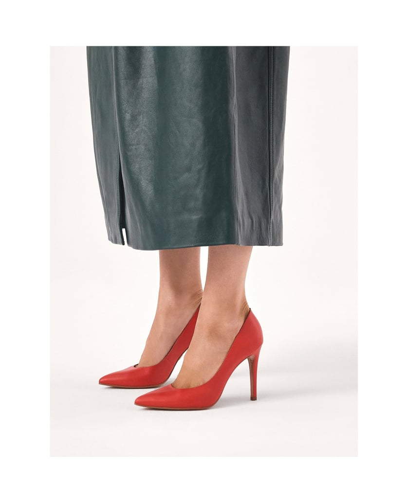 Kazar-Red-leather-stiletto-pumps-červená