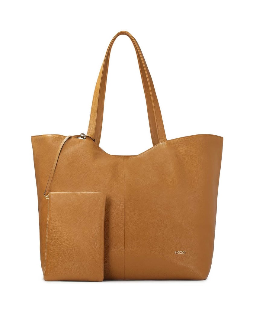 Kazar-Light-brown-XXL-bag-with-pouch-ťavia