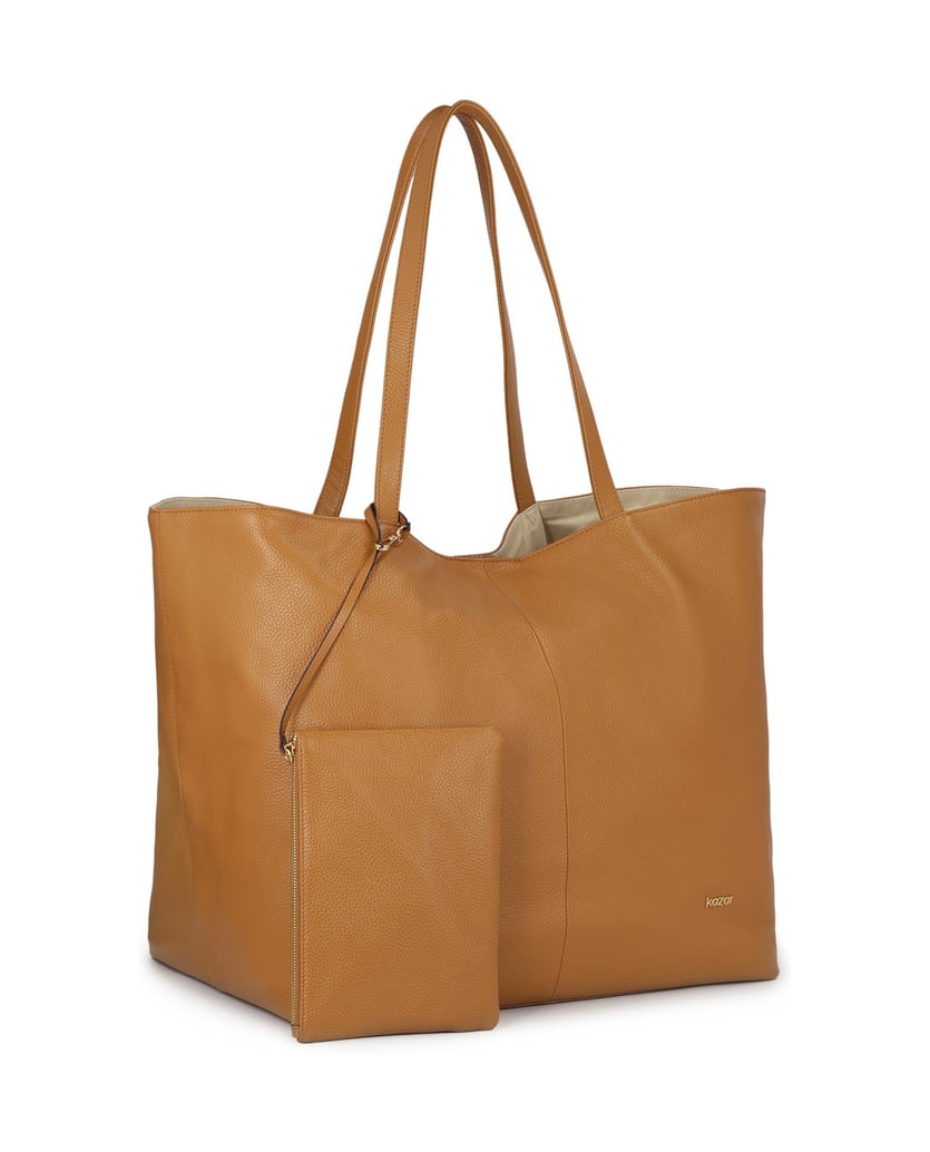 Kazar-Light-brown-XXL-bag-with-pouch-ťavia