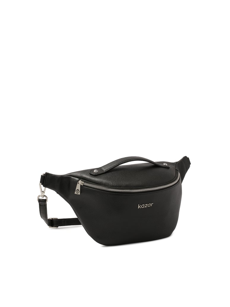 Kazar-Schwarze-klassische-Niere-mit-silbernen