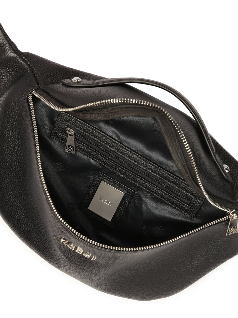 Kazar-Schwarze-klassische-Niere-mit-silbernen