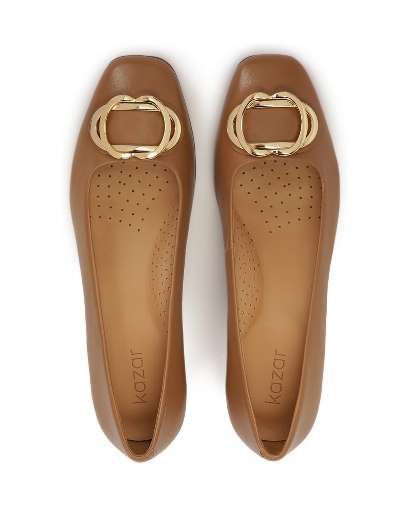 Kazar-Leather-pumps-with-comfort-lining-hnedá