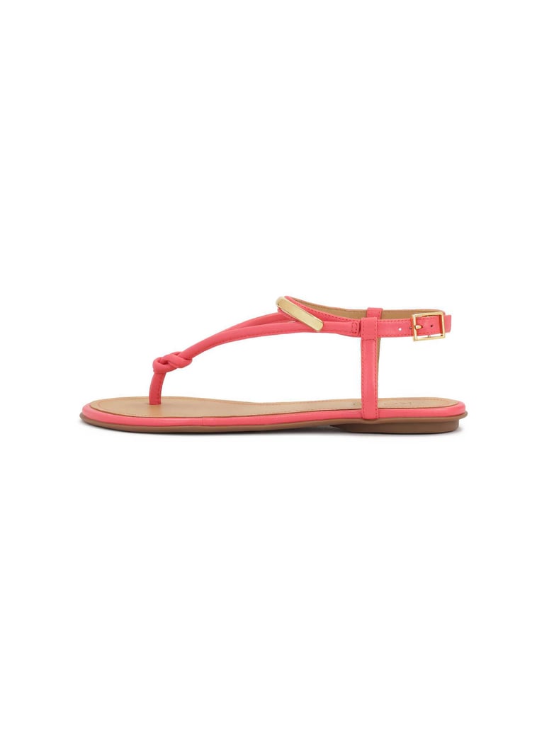 Kazar-Rosa-flache-Sandalen-mit-Metallverzierun
