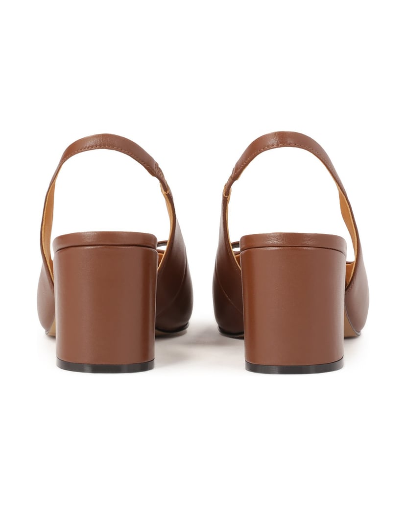 Kazar-Brown-pumps-with-open-heel-hnedá