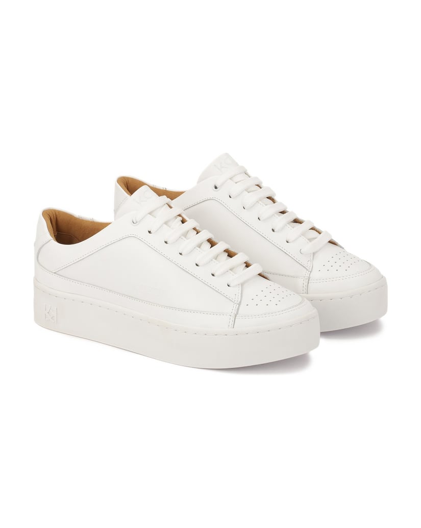 Kazar-Weiße-Turnschuhe-mit-Perforation-an-der-weiss