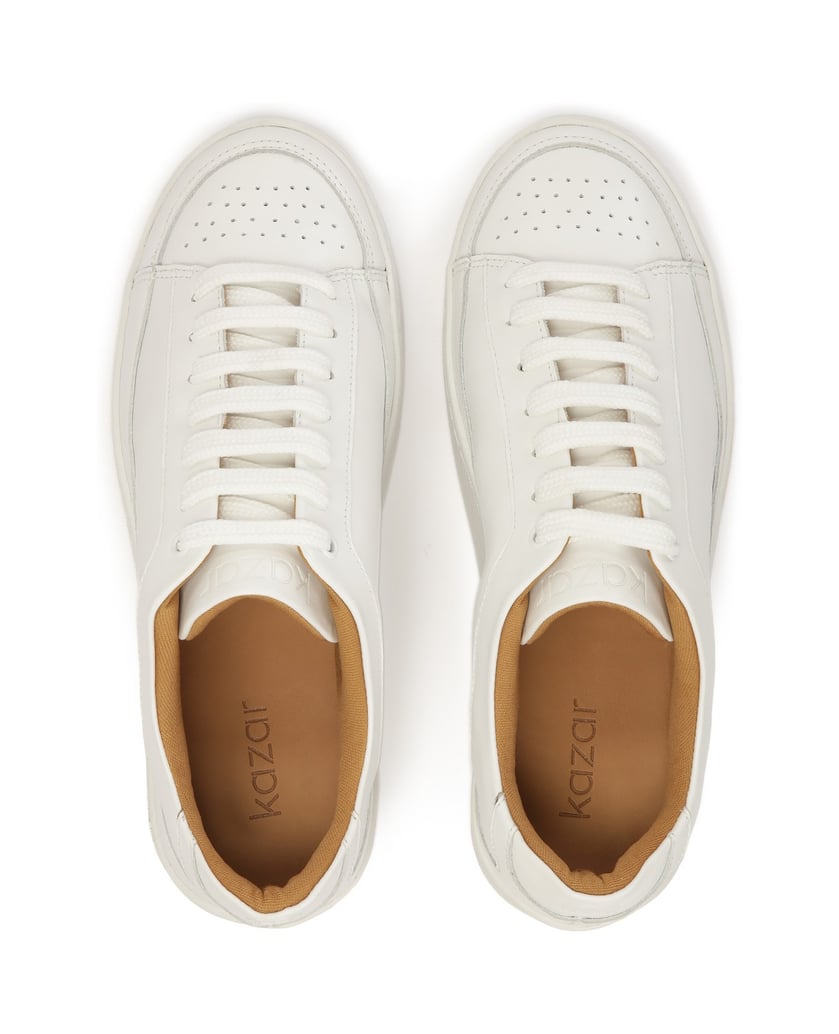 Kazar-Weiße-Turnschuhe-mit-Perforation-an-der-weiss