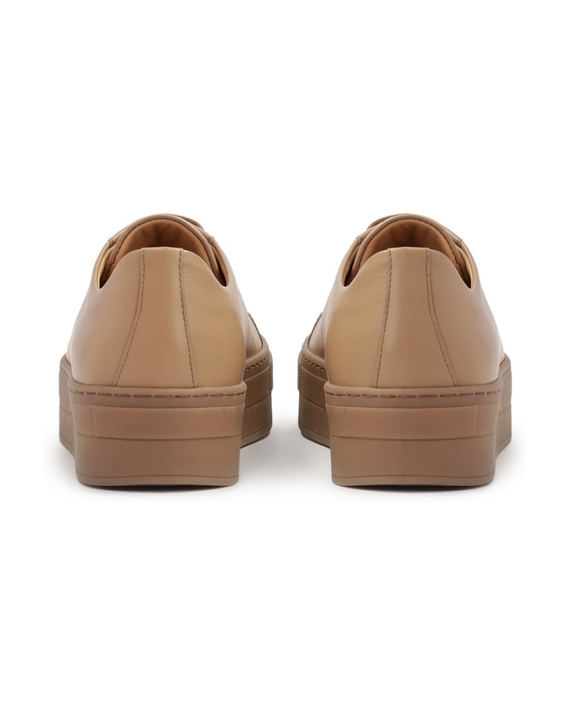 Kazar-Hellbraune-Turnschuhe-mit-dicker-Sohle-camel