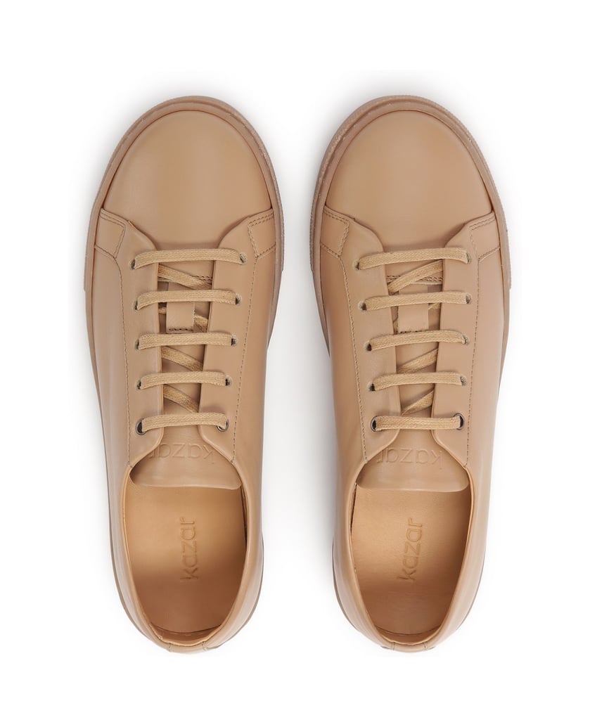 Kazar-Hellbraune-Turnschuhe-mit-dicker-Sohle-camel