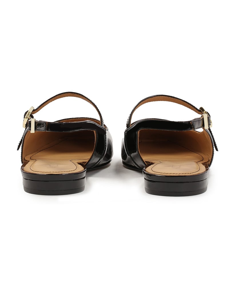 Kazar-Lackierte-flache-Pumps-mit-ausgestelltem-schwarz