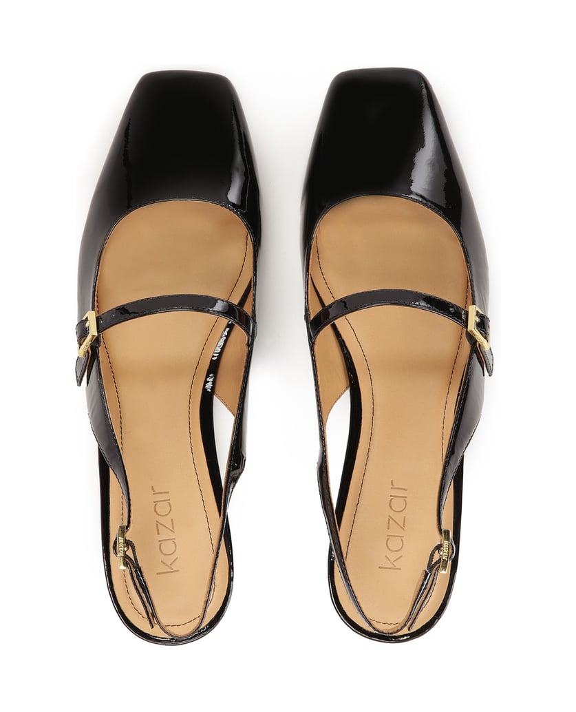 Kazar-Lackierte-flache-Pumps-mit-ausgestelltem-schwarz