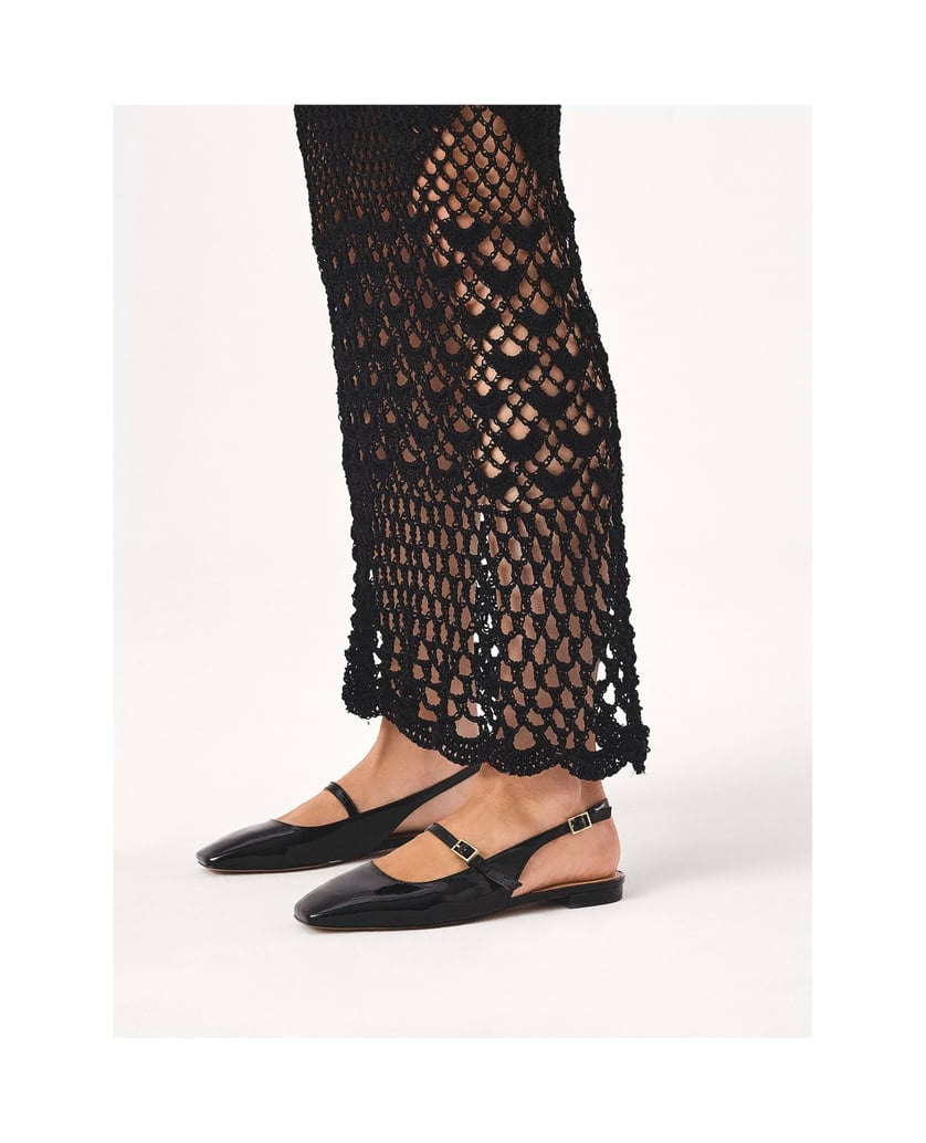 Kazar-Lackierte-flache-Pumps-mit-ausgestelltem-schwarz