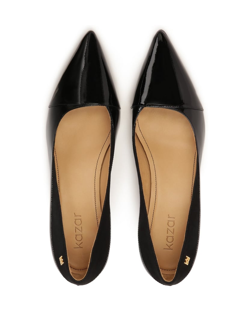 Kazar-Pumps-aus-Wildleder-und-Lackleder-schwarz