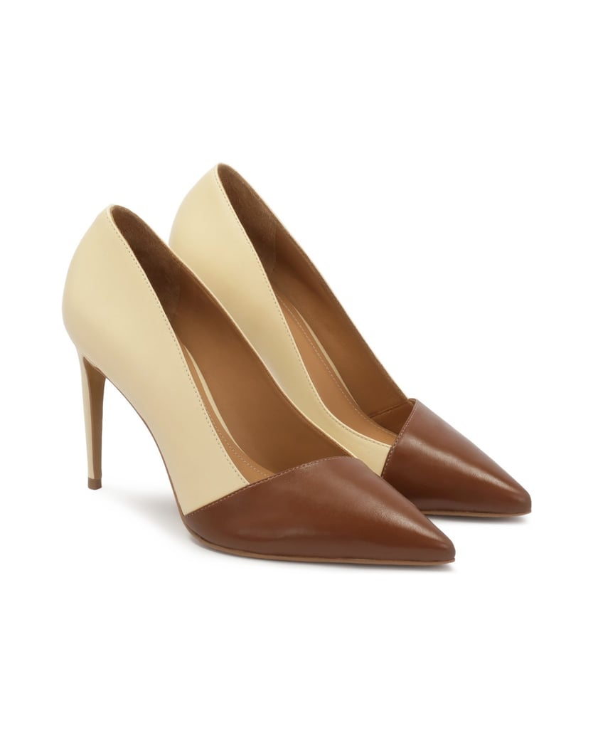 Kazar-Zweifarbige-Lederpumps-beige