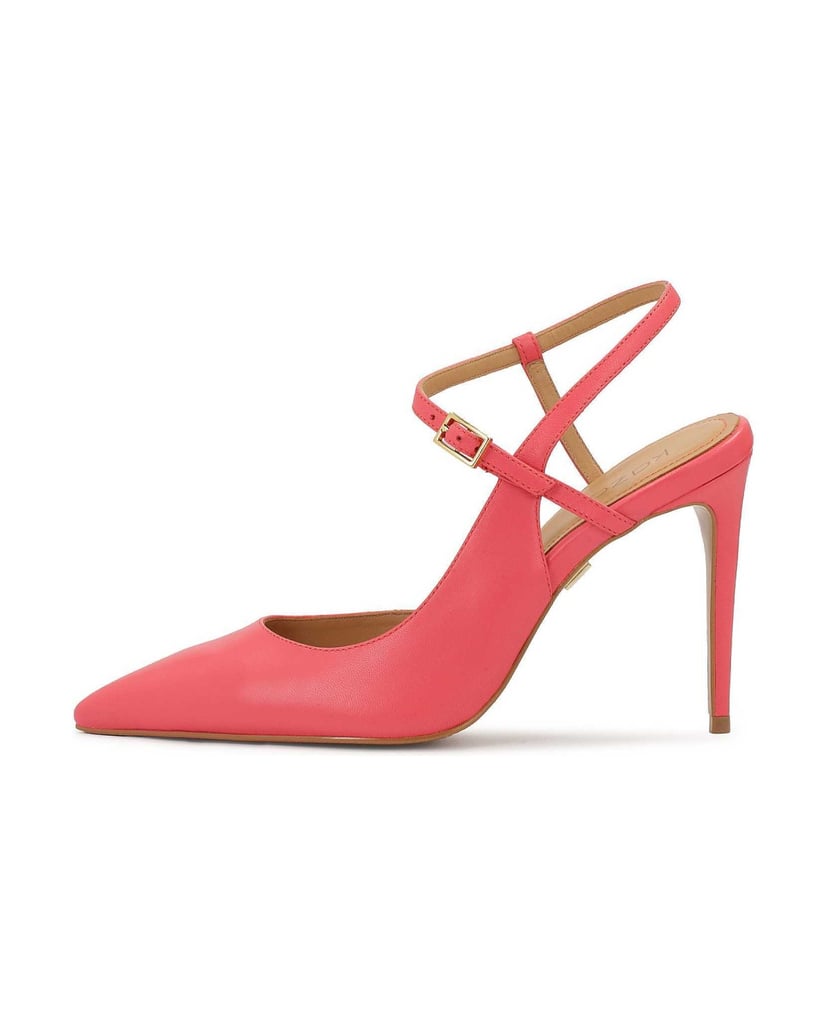 Kazar-Rosa-Pumps-mit-offenem-Absatz-pink