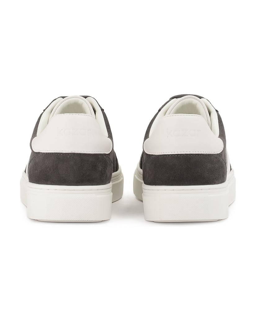 Kazar-Grey-suede-sneakers-with-white-inserts-šedá