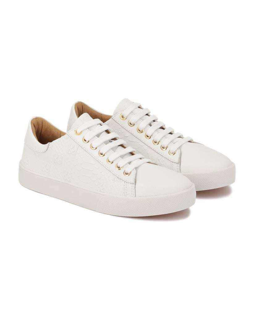 Kazar-White-sneakers-with-embossed-pattern-bílá