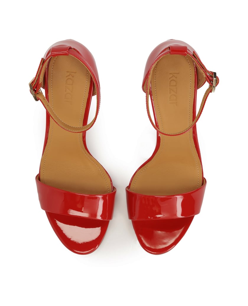 Kazar-Red-patent-leather-sandals-with-built-in-heel-červená