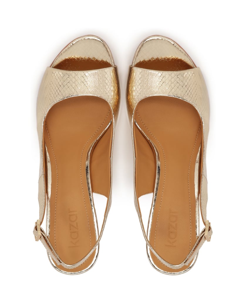 Kazar-Sandalen-aus-Leder-mit-Goldprägung-gold