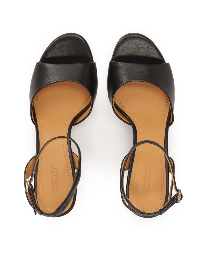 Kazar-Black-sandals-with-a-wide-heel-čierna