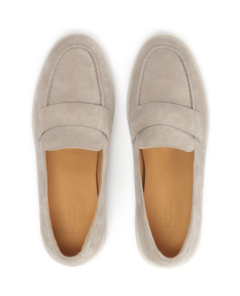 Kazar-Halbschuhe-aus-Wildleder-in-Taupe-taupe