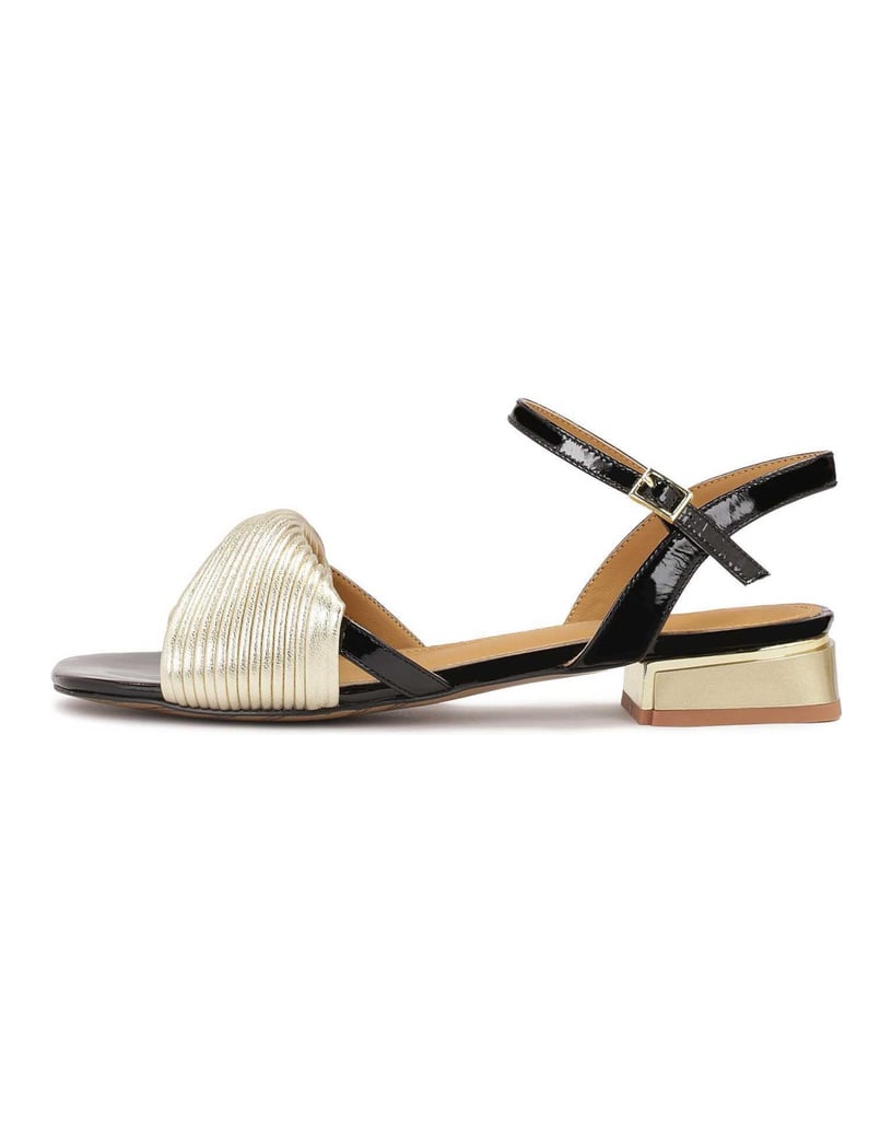 Kazar-Gold-schwarze-Sandalen-mit-niedrigen-Abs-schwarz