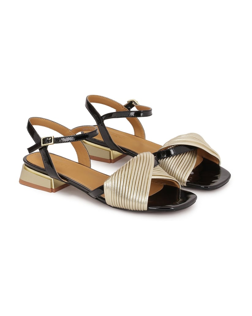 Kazar-Gold-schwarze-Sandalen-mit-niedrigen-Abs-schwarz