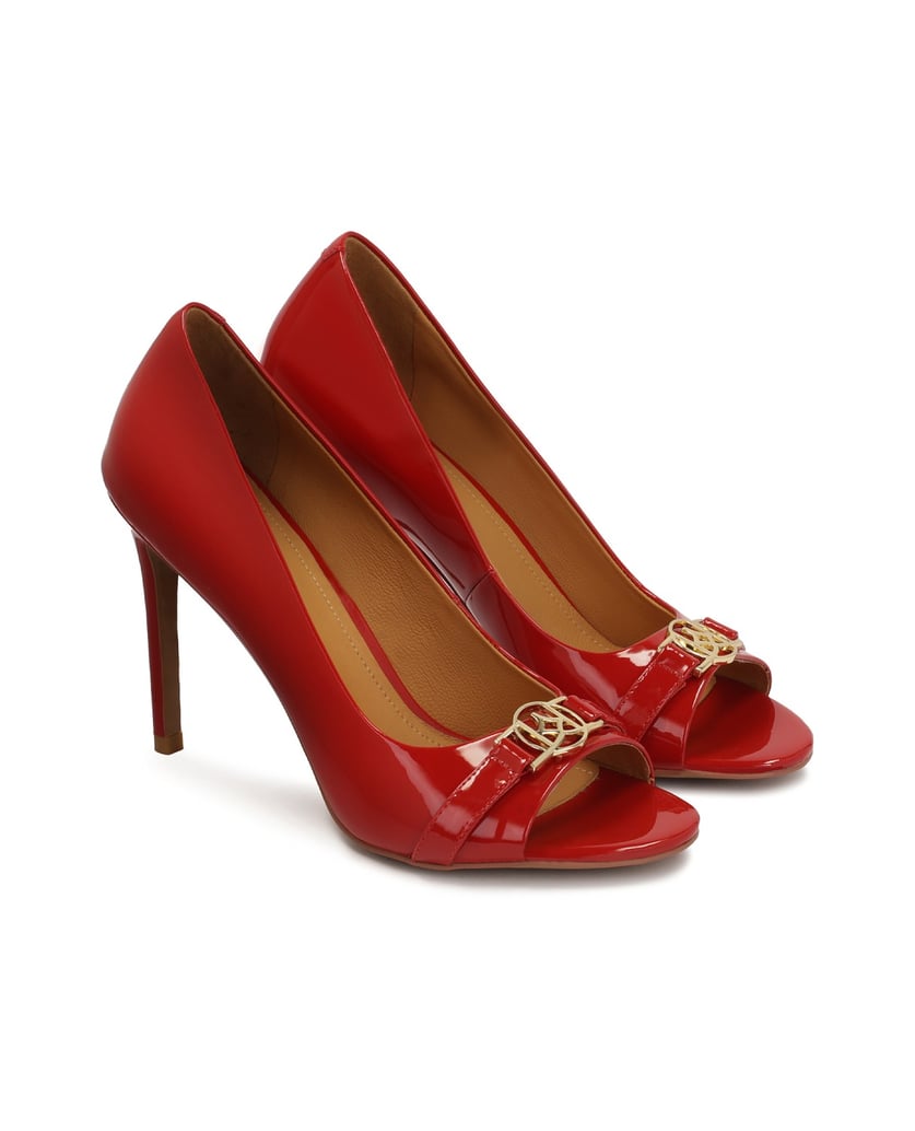 Kazar-Red-patent-leather-pumps-with-cutout-on-toe-červená
