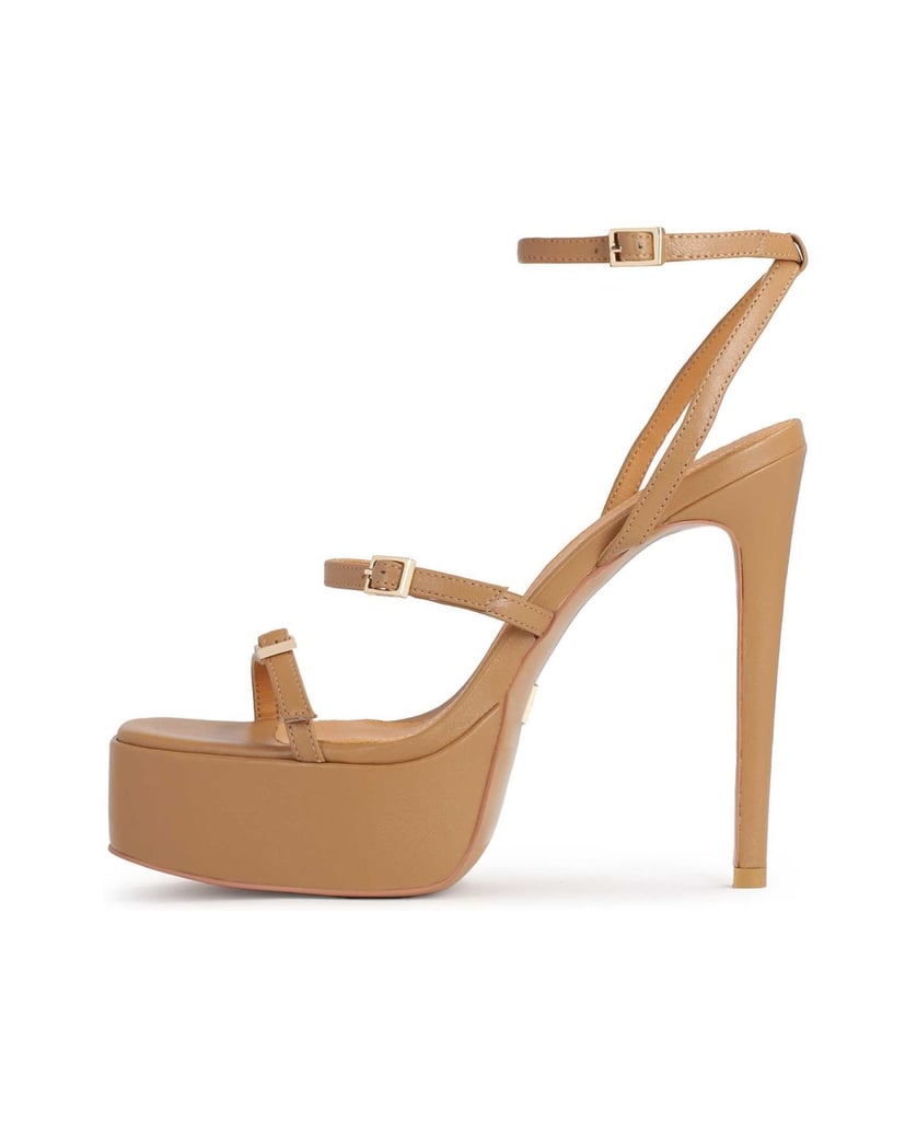 Kazar-Hellbraune-Plateausandalen-camel