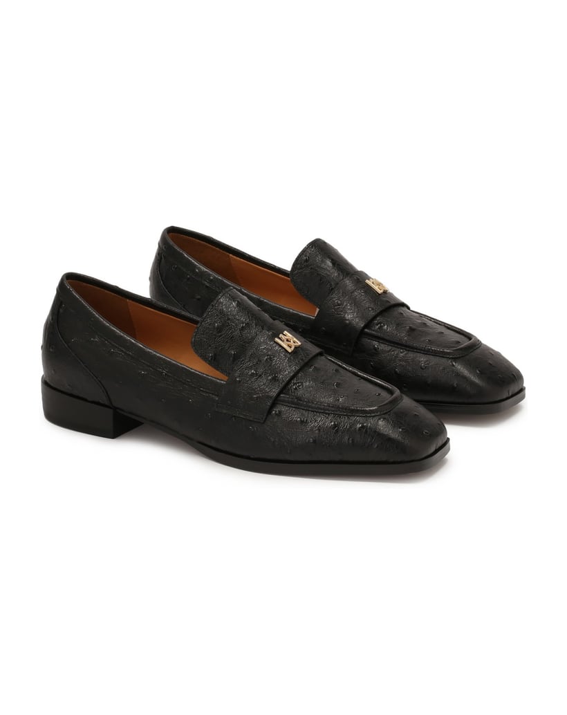 Kazar-Slip-on-loafers-with-square-toes-čierna