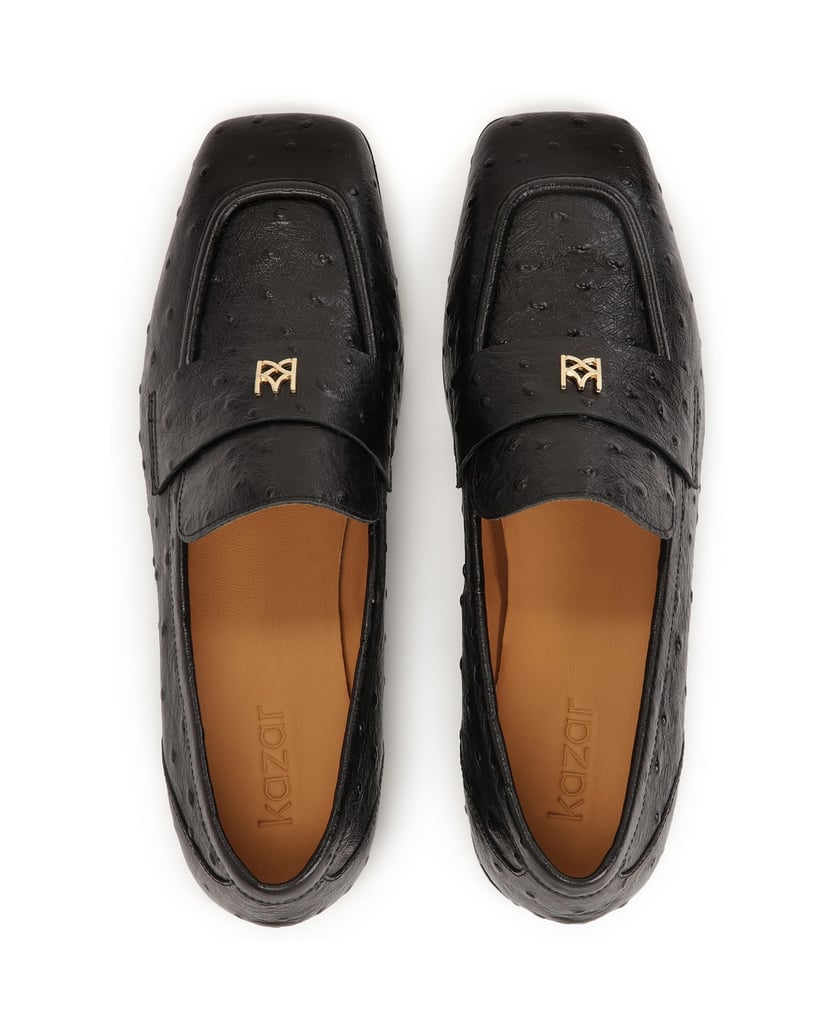 Kazar-Slip-on-loafers-with-square-toes-čierna