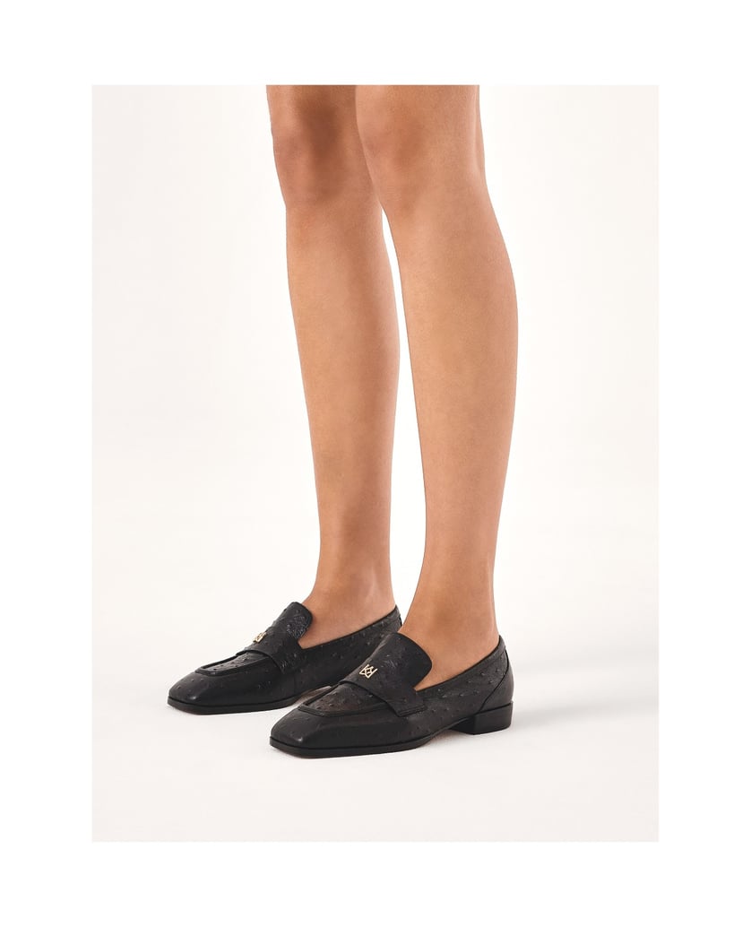 Kazar-Slip-on-loafers-with-square-toes-čierna
